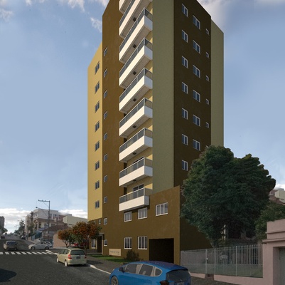 Lopes-e-Rosa-Incorporções - Edificio - Residencial Monterey - perspectiva externa - Santa Maria